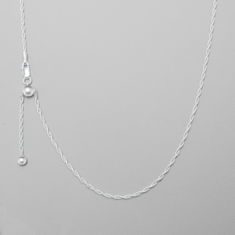 Victoria Townsend .925 Sterling Silver Adjustable Cuban Chain Necklace