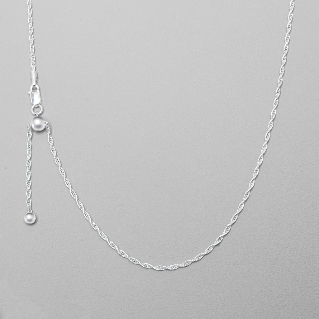 Victoria Townsend .925 Sterling Silver Adjustable Cuban Chain Necklace