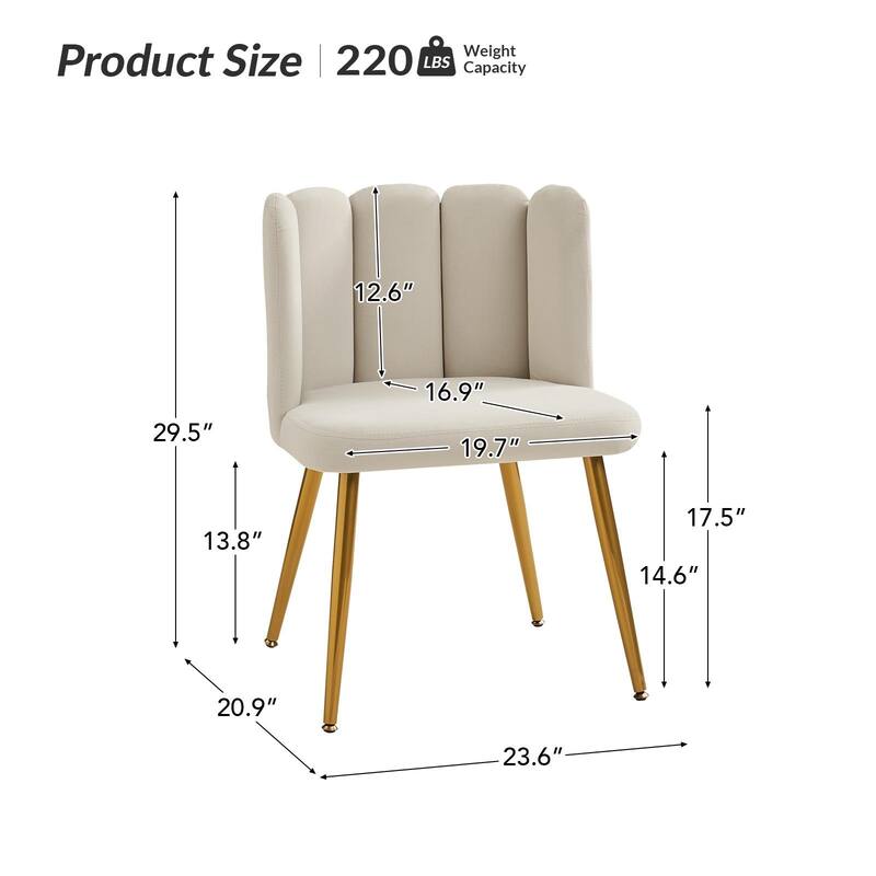 Anjela Side Chair with Tufted Back Set of 2