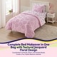 preview thumbnail 3 of 9, Sweet Home Collection Pheobe Floral Textured Kids Bedding Set Includes Printed Sheet Set