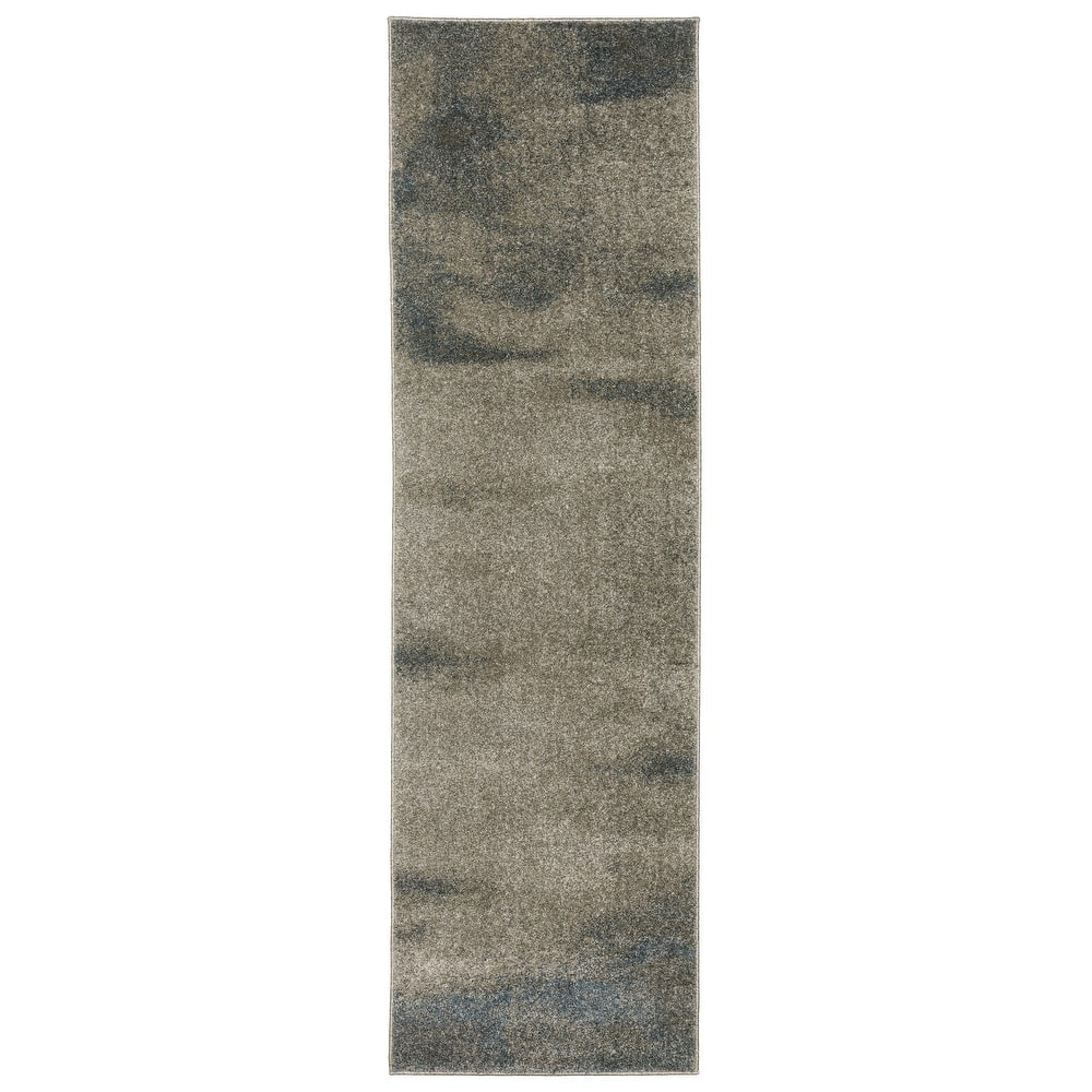 Style Haven Archer Ombre Abstract Grey/ Teal Indoor Area Rug