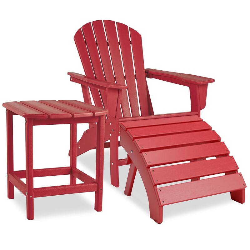 Signature Design by Ashley Sundown Treasure 3-Piece Outdoor Seating Package - 32"W x 33"D x 38"H