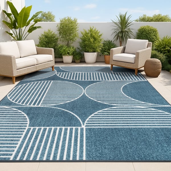 slide 2 of 135, JONATHAN Y Dila Geometric Arch Scandi Striped Ivory/Cream Area Rug