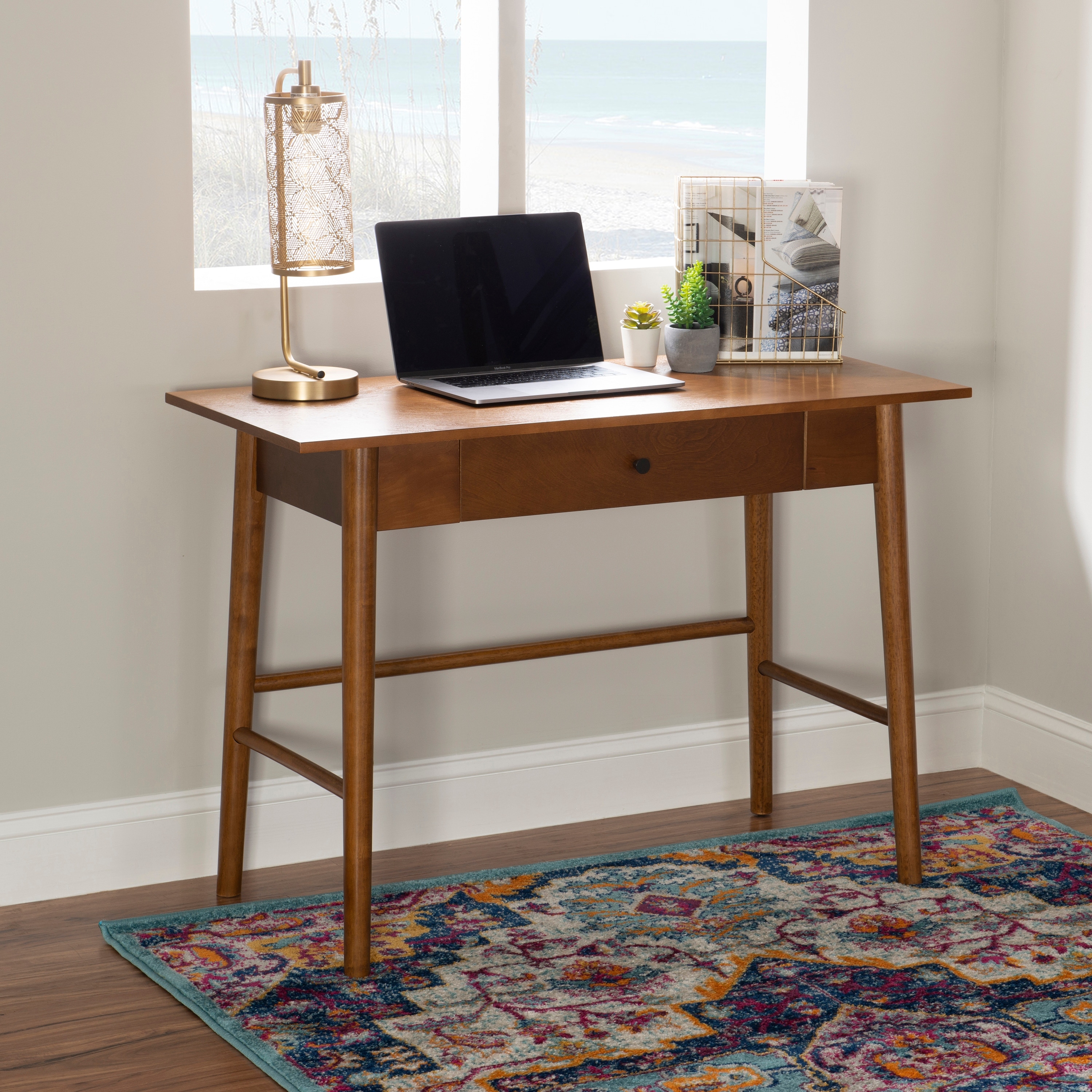 Linon Meade Mid-Century Modern Desk