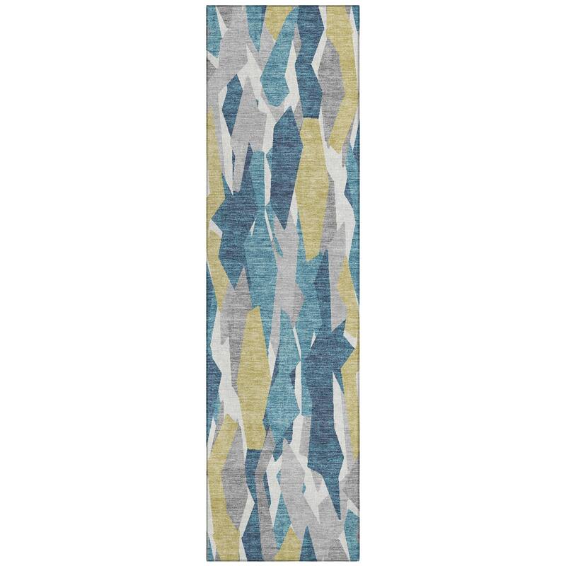 Machine Washable Indoor/ Outdoor Contemporary Dylan Chantille Rug