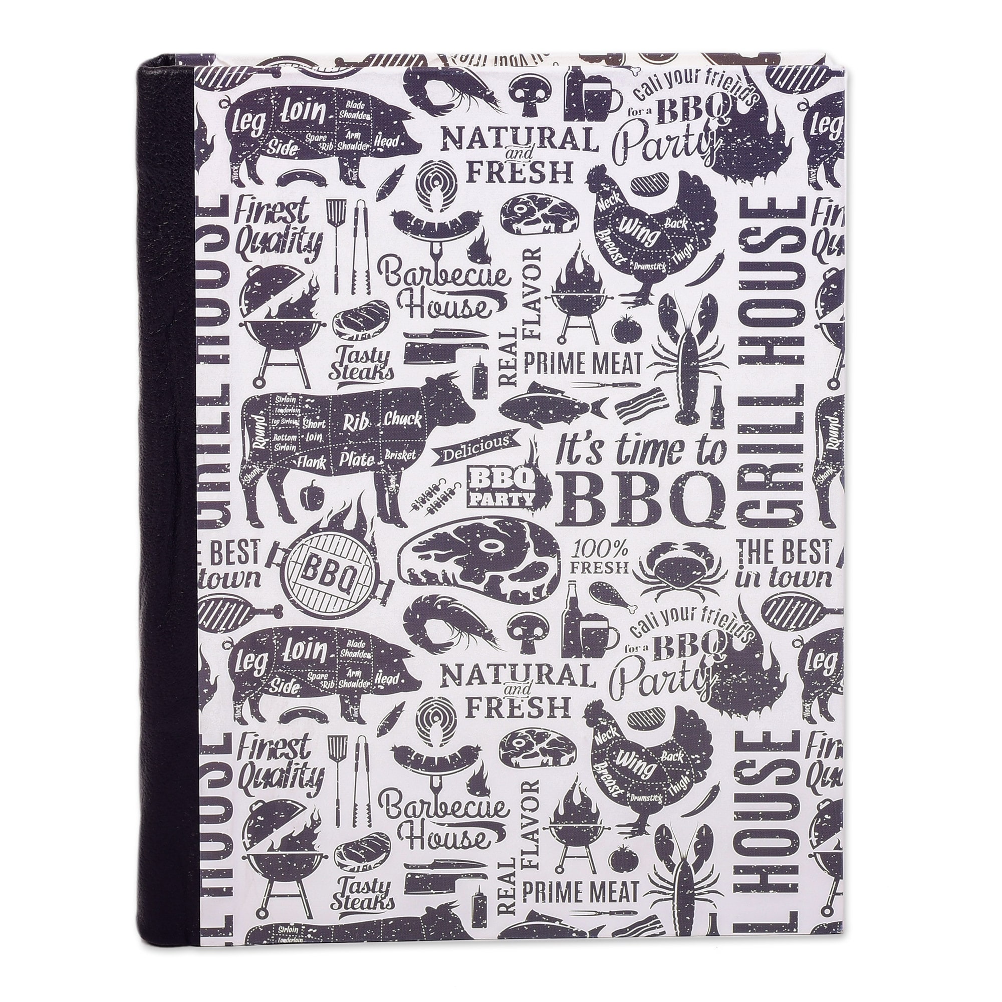 Novica Handmade Barbecue Time Amate Paper Journal