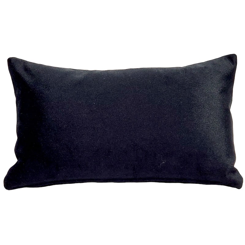 Carbon Stripes Textured Velvet Throw Pillow