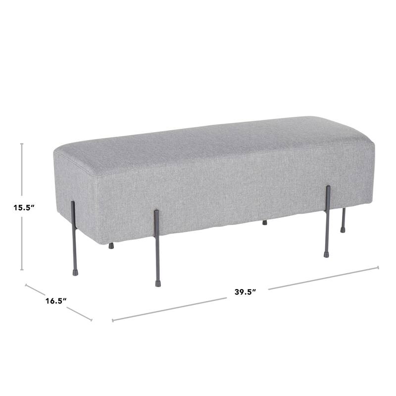 Strick & Bolton Blythe Upholstered Bench - N/A