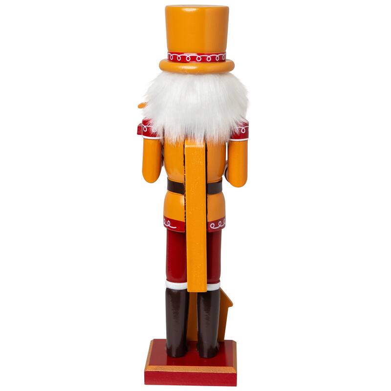 Peppermint Gingerbread Wooden Christmas Nutcracker - 14"