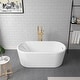 preview thumbnail 5 of 4, Miseno 257059-BAT Caserta 59" Free Standing Acrylic Soaking Tub with