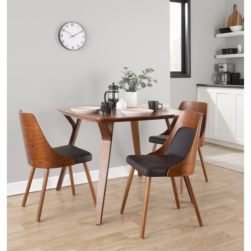 Carson Carrington Vallemala Mid-Century Chair with Tapered Wood Legs - Set of 2