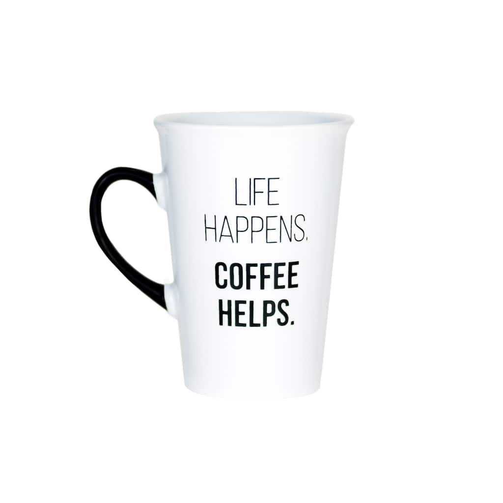 Amici Home Life Happens Coffee Helps Mug