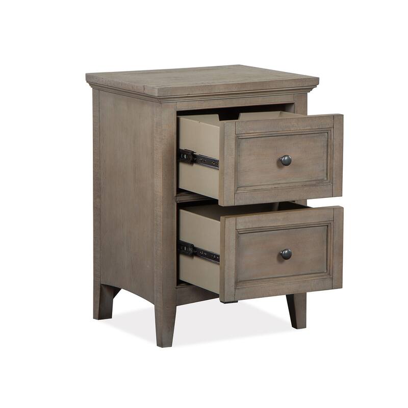 Magnussen Home Paxton Place Dovetail Grey Small Drawer Nightstand