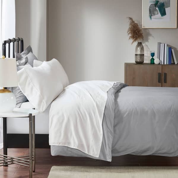 Madison Park 1500 Thread Count Cotton Blend 2 PC Pillowcases - Standard - White
