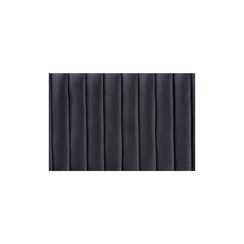 Grey Velvet Fabric Upholstered King Size Headboard with Dark Brown Wood Frame and Modern Sophisticated Style