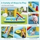 preview thumbnail 7 of 7, Inflatable Bounce House 7-in-1 Bouncy Castle with Slide and Tunnel without Blower - 155" x 153" x 76.5" (L x W x H)