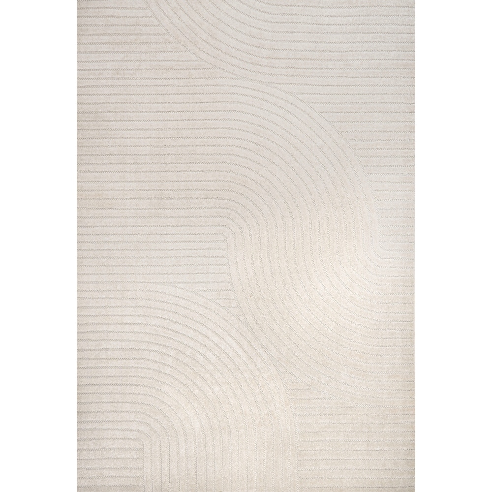 JONATHAN Y Odense Minimalist Curve Geometric Gray/Ivory Area Rug