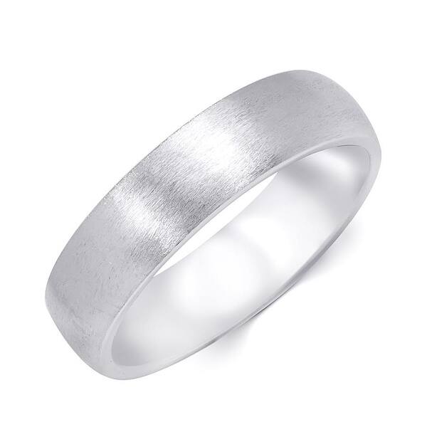 Shop 5mm Authentic Sterling Silver Comfort Fit Mens Wedding Band Ring Overstock 30355486