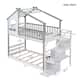Stairway Twin-Over-Twin Bunk Bed,House Bed,Storage and Guard Rail - Bed ...