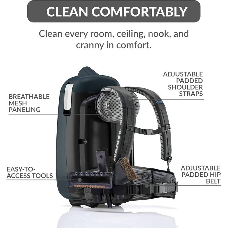 Prolux X8 Elite Backpack Vacuum Canister w/ Prolux Electric Powerhead Kit