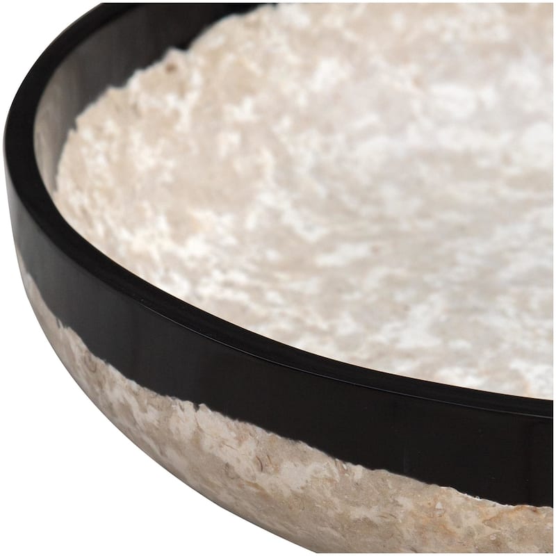 Uttermost 17879 Rastia 14-1/4" Wide Resin and Stone Decorative Bowl