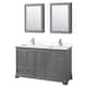 Option Dark Gray, Chrome Trim, White Quartz Top
