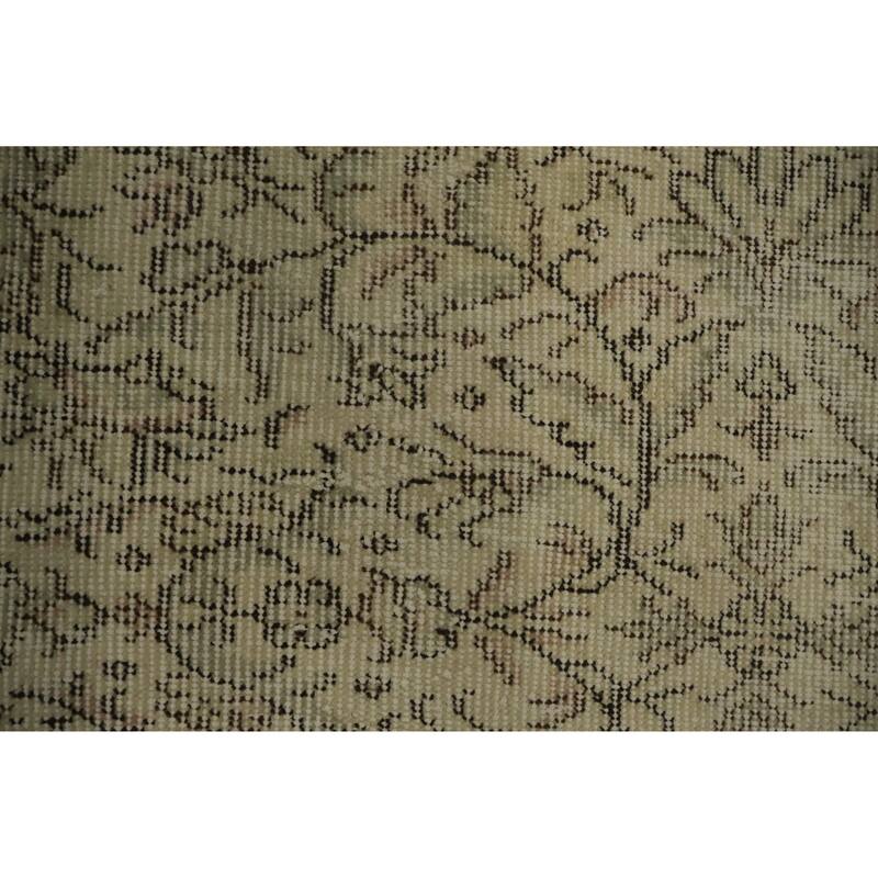 Hand Knotted Oriental 100% Wool Carpet Transitional Floral Beige & Ivories Anatolian Area Rug - 9' 2'' X 5' 8''