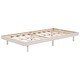 preview thumbnail 7 of 7, Floating Platform Bed Frame/ No Box Spring Needed, White Washed