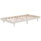 preview thumbnail 6 of 7, Modern Twin Size Floating Platform Bed Frame ,Sturdy Particle Board, Rubberwood, and Plywood Construction