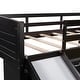 preview thumbnail 25 of 28, Low Twin Size Loft Bed with Cabinets, Shelves and Slide, White