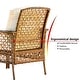 preview thumbnail 59 of 60, OVIOS 4-piece Water-Resistant Wicker Deep Seating Outdoor Sofa Set