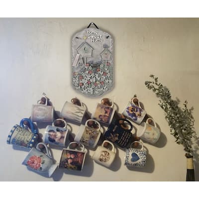 TrendyDecor4U Contemporary "Birdbath" Resin Slate Plaque by Porch Decor