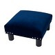 preview thumbnail 112 of 130, The Curated Nomad Performance Fabric Stardust Square Upholstered Footstool Ottoman