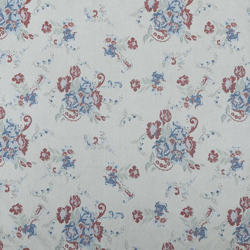 Tasha Polizzi for Paseo Road Rosabel Floral Western Design Washed Denim 3 Piece Comforter Set