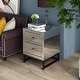 preview thumbnail 33 of 42, Wooden Nightstand ,Sofa Table With 2 Drawer