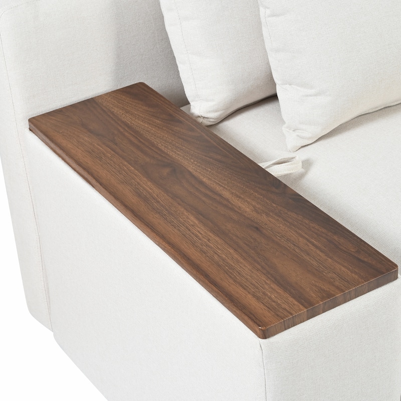 Modular Sectional Sofa with Removable Back Cushions