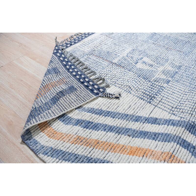 Home Decor Multicolored Hand-Knotted Wool Contemporary Marrakech Handspun Area RugElegant, Durable Rug for Living Room, Bedroom,
