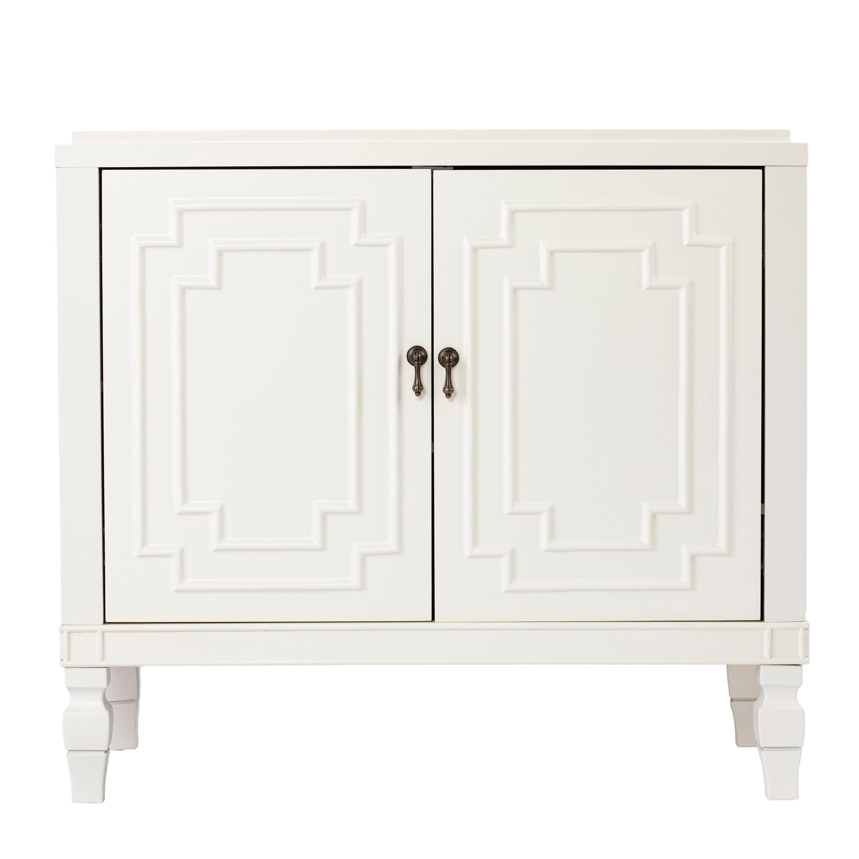 Copper grove taborley transitional white wood accent cabinet cheap
