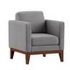 preview thumbnail 12 of 21, Vail Linen Upholstered Accent Chair by iNSPIRE Q Modern Grey