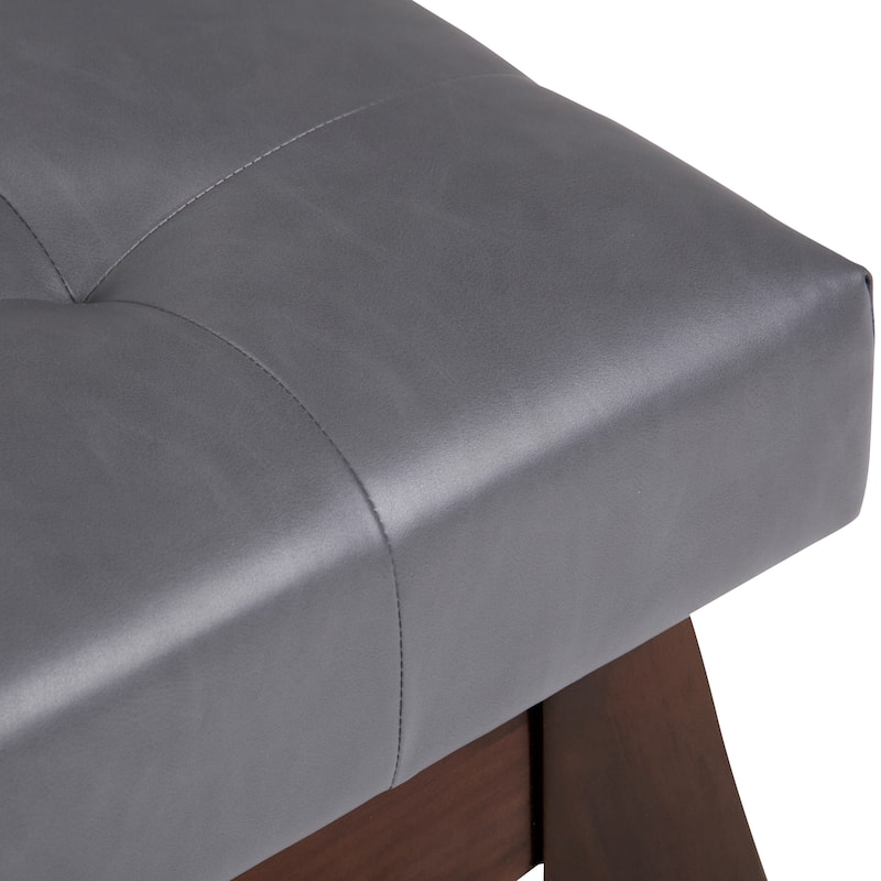 WYNDENHALL Tierney 40 inch Wide Mid Century Modern Rectangle Ottoman Bench
