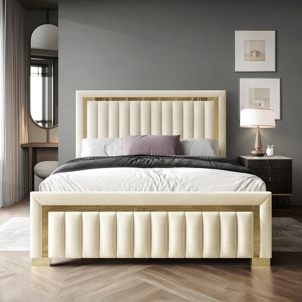 Clayfell Olathe Upholstered Panel Bed - Bed Bath & Beyond - 43047390