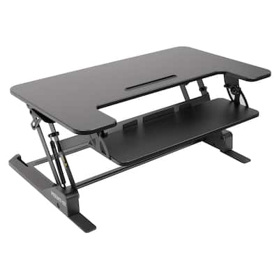 Mount-It! Height Adjustable Standing Desk Converter with 36" Wide Platform