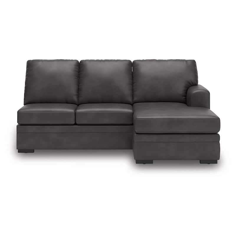 Signature Design by Ashley Dara Park Gray 2-Piece Sectional with Chaise - 124" W x 87" D x 40" H