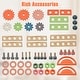 preview thumbnail 6 of 7, Multicolor Kids Play Tool Workbench Set with Magnetic Rack and Open Shelf - 24" x 12" x 31" (L x W x H)