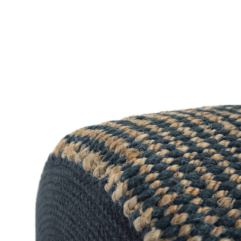 WYNDENHALL Jordi Boho Round Braided Pouf