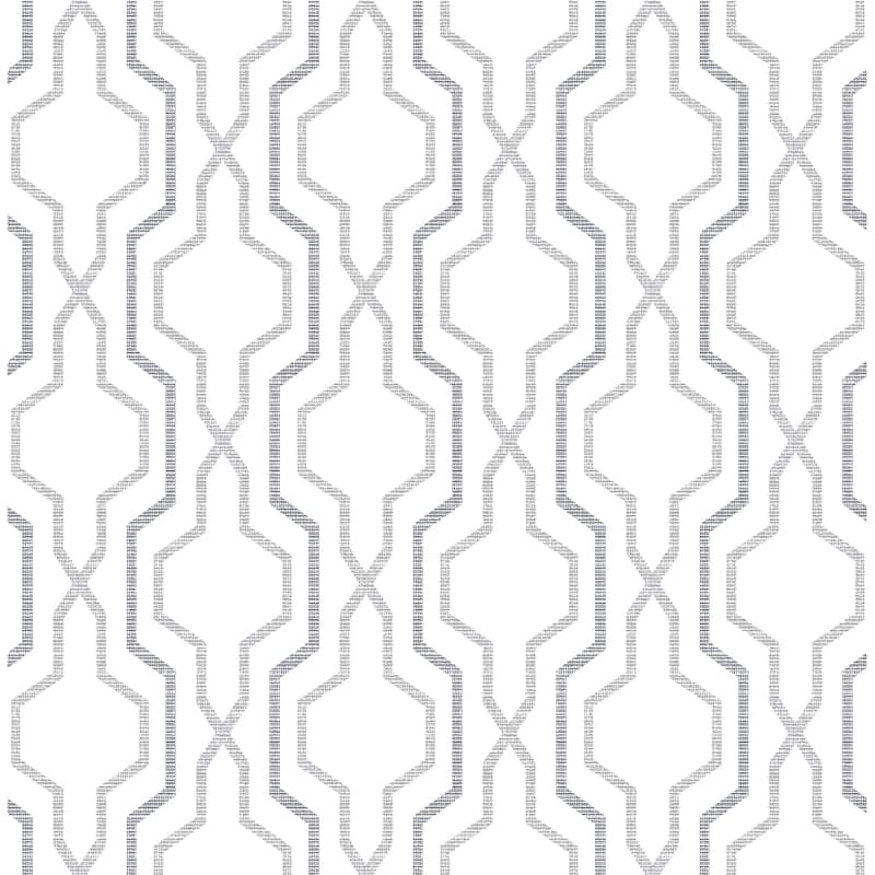 A-Street Prints Rion Grey Trellis Wallpaper