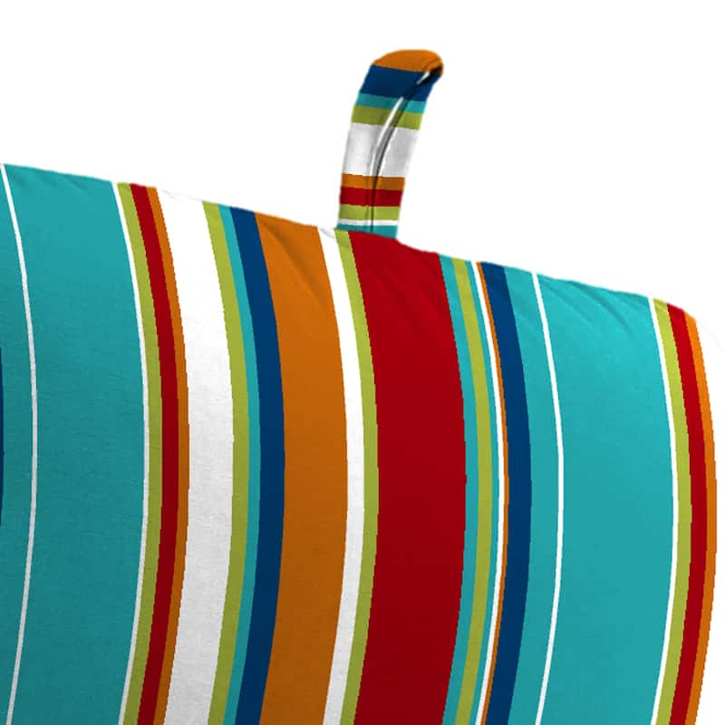 22" x 45" Outdoor Chair Cushion with Ties and Loop - 45'' L x 22'' W x 5'' H