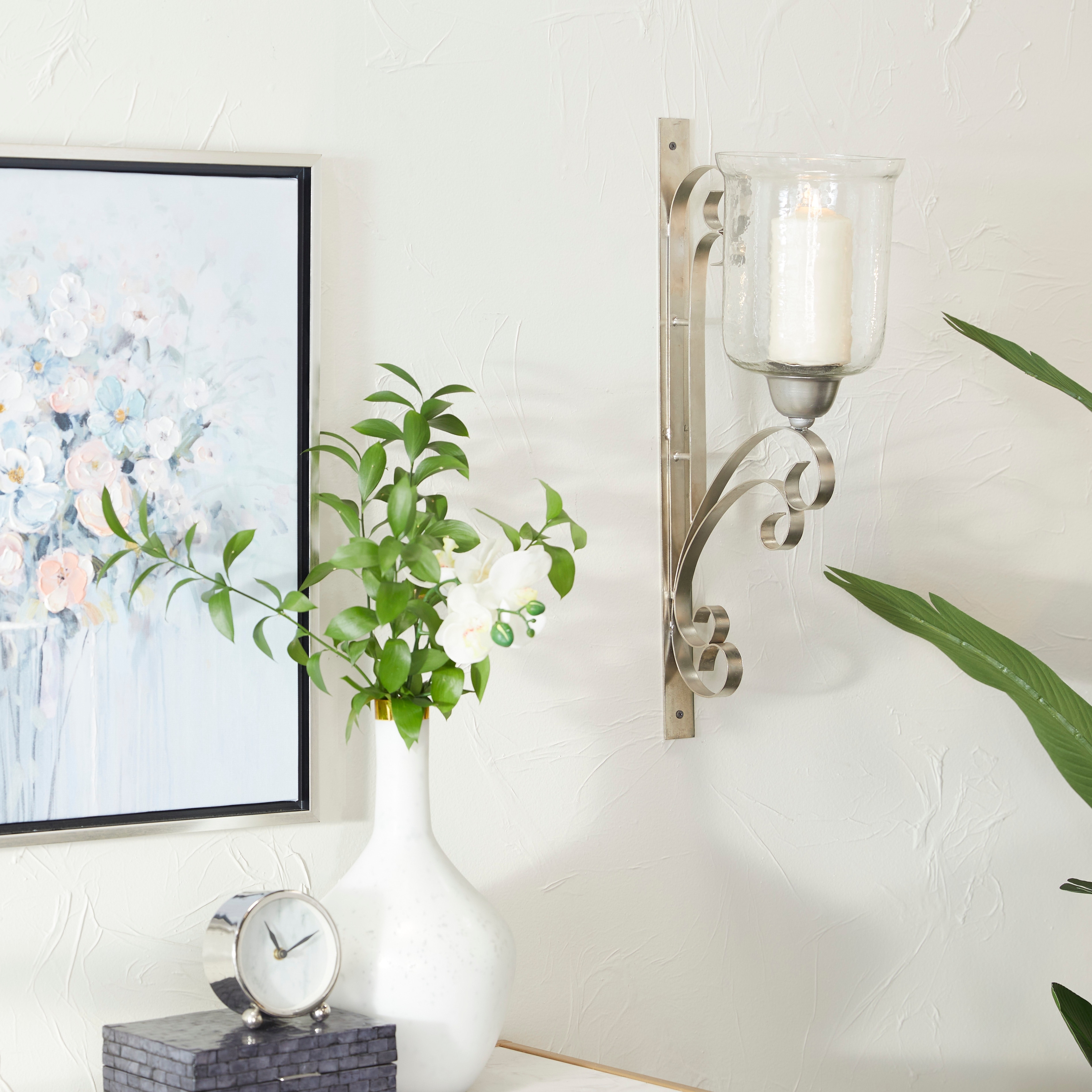 Silver candle sconces store