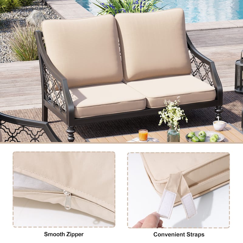 Crestlive Outdoor Deep Seat Cushion Set