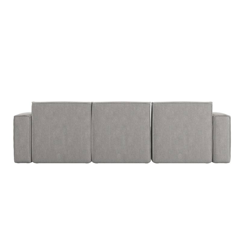 Contemporary 4 Piece Modular Sectional Sofa with Ottoman